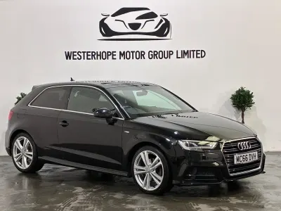 Used Audi A3 S-Line 150 HP (110 kW) 2017 Black Hatchback
