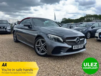 Used Mercedes C220 AMG Line Premium 194 HP (142 kW) 2018 Grey Cabriolet