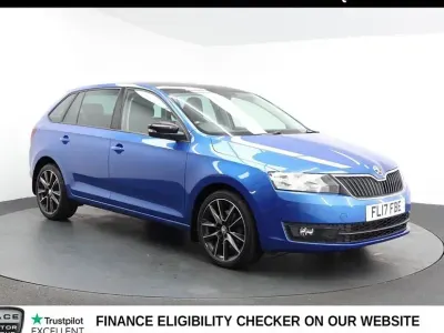 Used Skoda Rapid Sport 108 HP (79 kW) 2017 Blue Hatchback