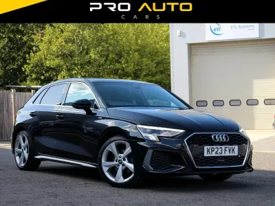 Used Audi A3 S-Line 150 HP (110 kW) 2023 Black Sedan