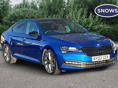 Blue Used 2022 Skoda Superb SportlinePlus Hatchback | £25,499 (Fair price)