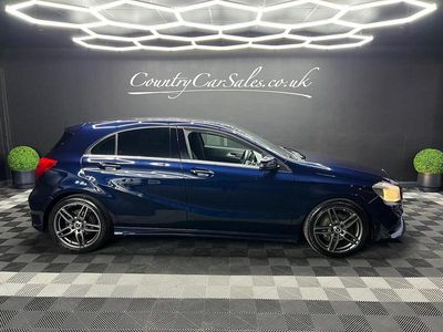 Blue Used 2017 Mercedes A200 AMG line Hatchback | £10,390 (Fair price)