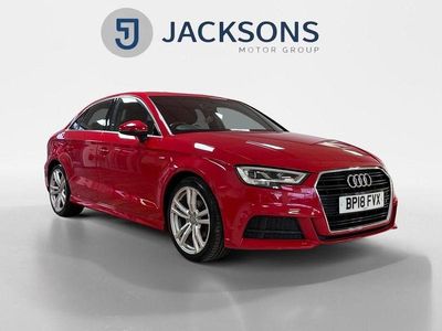 Used Audi A3 S-Line 150 HP (110 kW) 2018 Red Sedan