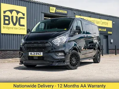 Used Ford Transit Custom Limited 130 HP (95 kW) 2021 Shadow black (metallic paint) Estate