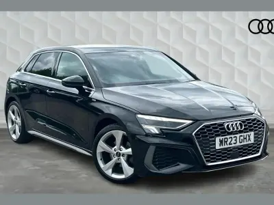 Used Audi A3 S-Line 110 HP (80 kW) 2023 Black Sedan