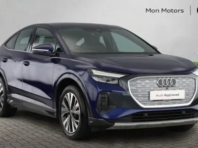 Used Audi Q4 Sportback e-tron Sport 82 kW (112 HP) 2024 Navarra blue SUV
