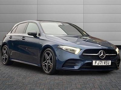 Blue Used 2022 Mercedes A180 AMG Line Premium Plus Hatchback | £21,290 (Expensive)