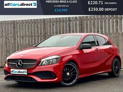 Red Used 2017 Mercedes A180 AMG line Hatchback | £10,999 (Fair price)