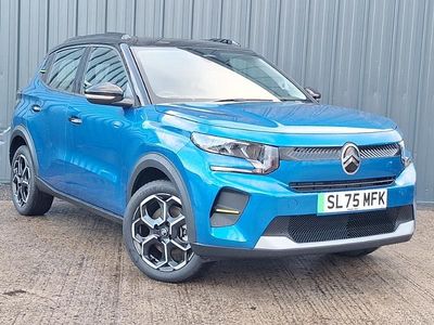 Metallic bright blue New 2025 Citroën e-C3 Hatchback | £17,498 (Good price)