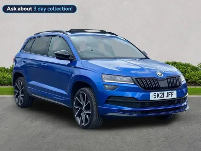 Used Skoda Karoq SportLine 150 HP (110 kW) 2021 Blue SUV