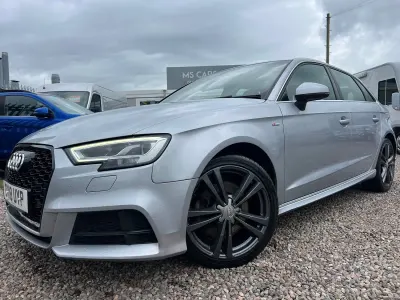 Used Audi A3 S-Line 184 HP (135 kW) 2018 Silver Sedan
