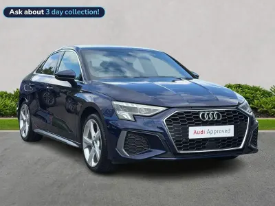 Used Audi A3 S-Line 108 HP (79 kW) 2023 Blue Sedan