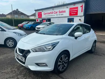Used Nissan Micra Acenta 71 HP (52 kW) 2017 White Hatchback