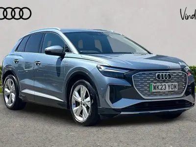Used Audi Q4 e-tron S-Line 150 kW (204 HP) 2023 Blue SUV