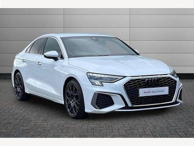 Used Audi A3 S-Line 150 HP (110 kW) 2022 White Sedan
