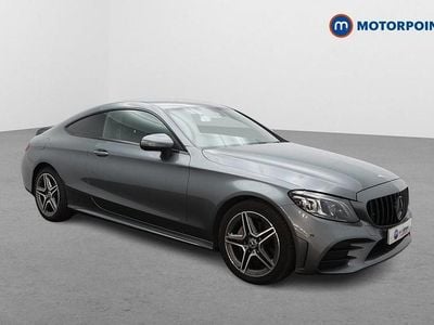Begagnad Mercedes C220 AMG Line Premium 194 HK (142 kW) 2019 Grå Sportkupé