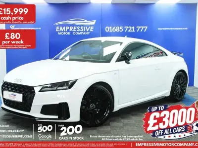 Used Audi TT Black Edition 245 HP (180 kW) 2019 White Coupe
