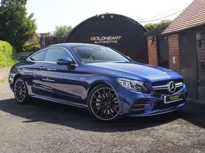 Used Mercedes C43 AMG Premium Plus 390 HP (286 kW) 2020 Blue Coupe