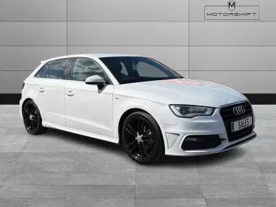 Used Audi A3 Sportback S-Line 150 HP (110 kW) 2016 White Hatchback