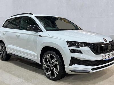 Used Skoda Karoq SportLine 150 HP (110 kW) 2025 Moon white SUV