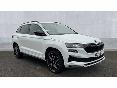 Used Skoda Karoq SportLine 150 HP (110 kW) 2023 Moon white metallic SUV