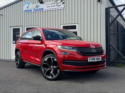 Used Skoda Kodiaq SportLine 150 HP (110 kW) 2018 Red SUV