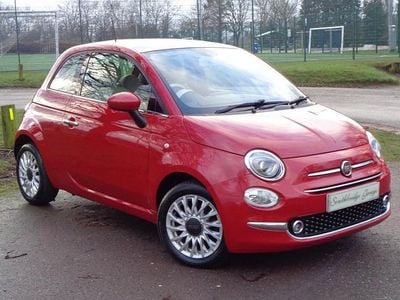 Pasodoble red Used 2016 Fiat 500 Lounge Hatchback | £6,995 (Fair price)
