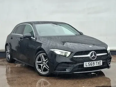 Usado Mercedes A200 AMG line 163 HP (119 kW) 2019 Preto Citadino