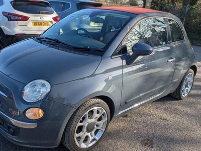 Usado Fiat 500 Lounge 85 HP (62 kW) 2011 Cinzento Cabrios