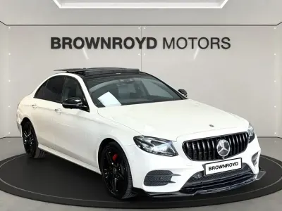 Used Mercedes E220 AMG Line Premium Plus 2017 White Sedan