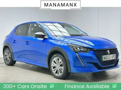 Used Peugeot e-208 Allure Premium 100 kW (136 HP) 2022 Blue Hatchback