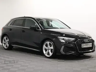 Used Audi A3 S-Line 150 HP (110 kW) 2022 Black Sedan