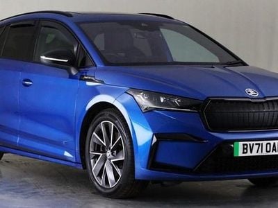 Used Skoda Enyaq iV SportLine 125 kW (170 HP) 2021 Blue SUV