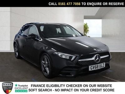 Used Mercedes A180 AMG line 116 HP (85 kW) 2019 Black Hatchback