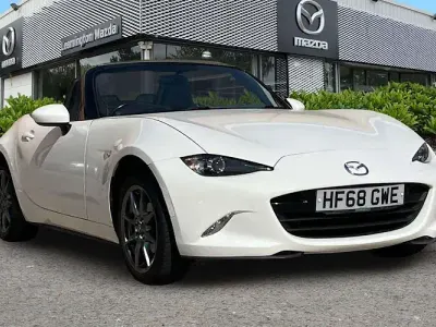 Used Mazda MX5 132 HP (97 kW) 2018 White Cabriolet