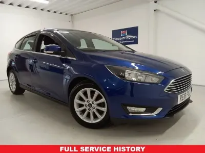 Used Ford Focus Titanium 125 HP (91 kW) 2018 Blue Hatchback