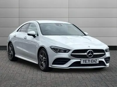 Used Mercedes CLA180 AMG Line Premium 136 HP (100 kW) 2021 White Sedan