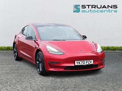 Red Used 2020 Tesla Model 3 Long Range AWD Sedan | £17,995 (Fair price)