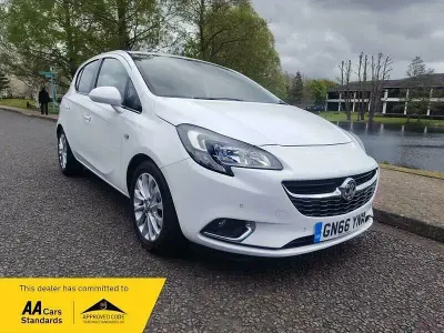 Used Vauxhall Corsa Elite 90 HP (66 kW) 2016 White Hatchback