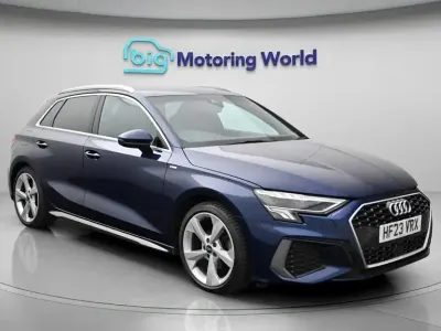 Used Audi A3 Sportback S-Line 150 HP (110 kW) 2023 Blue Hatchback