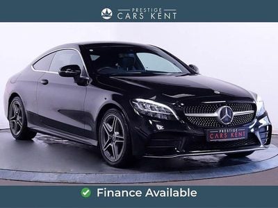 Black Used 2022 Mercedes C200 AMG line Coupe | £21,588 (Super price)
