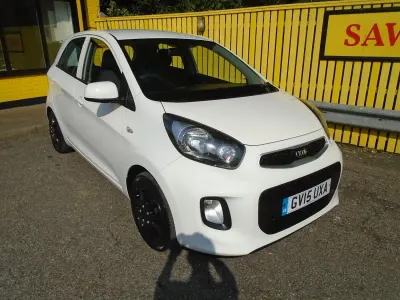 Used Kia Picanto 68 HP (50 kW) 2015 White Hatchback