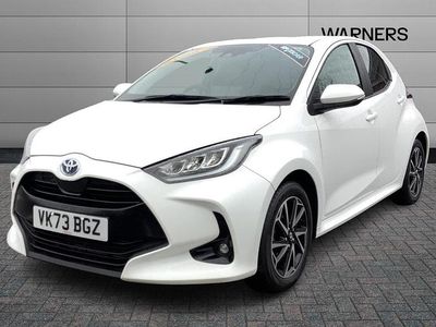 White Used 2023 Toyota Yaris Hybrid Design | £17,745 (Fair price)