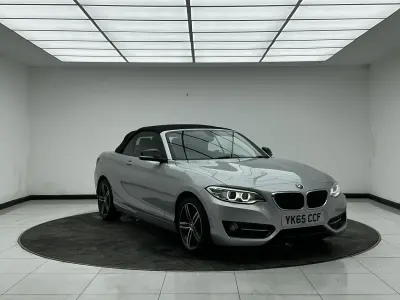 Usado BMW 220 Sport Line 2015 Plateado Descapotable