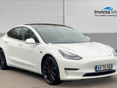 White Used 2020 Tesla Model 3 Performance Sedan | £18,400 (Good price)