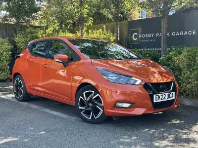 Used Nissan Micra Acenta 92 HP (67 kW) 2022 Orange Hatchback