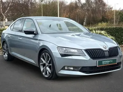 Used Skoda Superb SportLine 217 HP (159 kW) 2018 Grey Hatchback