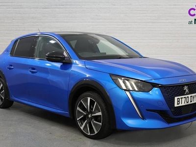 Used Peugeot e-208 GT-line 100 kW (136 HP) 2020 Blue Hatchback