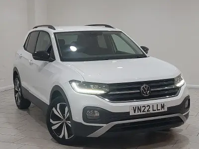 Usado VW T-Cross Black Edition 110 CV (80 kW) 2022 Blanco SUV