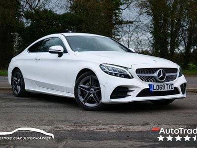 Used Mercedes C200 AMG line 198 HP (145 kW) 2019 White Coupe